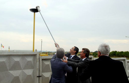 Lansarea oficială a gazoductul Iaşi-Ungheni